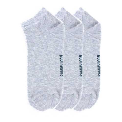 Комплект однотонных носков Sammy Icon Ankle Solid - 3 Pair Set - Grey в Ойшо