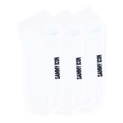 Комплект однотонных носков Sammy Icon Ankle Solid - 3 Pair Set - White в Ойшо