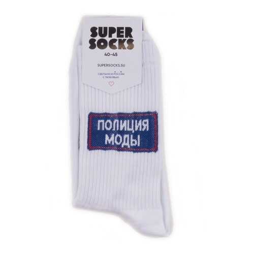 Носки унисекс Super Socks Polizia Modi белые 36-40 в Ойшо