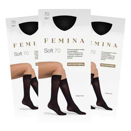 Набор гольфов женских FEMINA Soft 70 черных one size в Ойшо